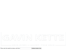 Tablet Screenshot of gavinkette.com